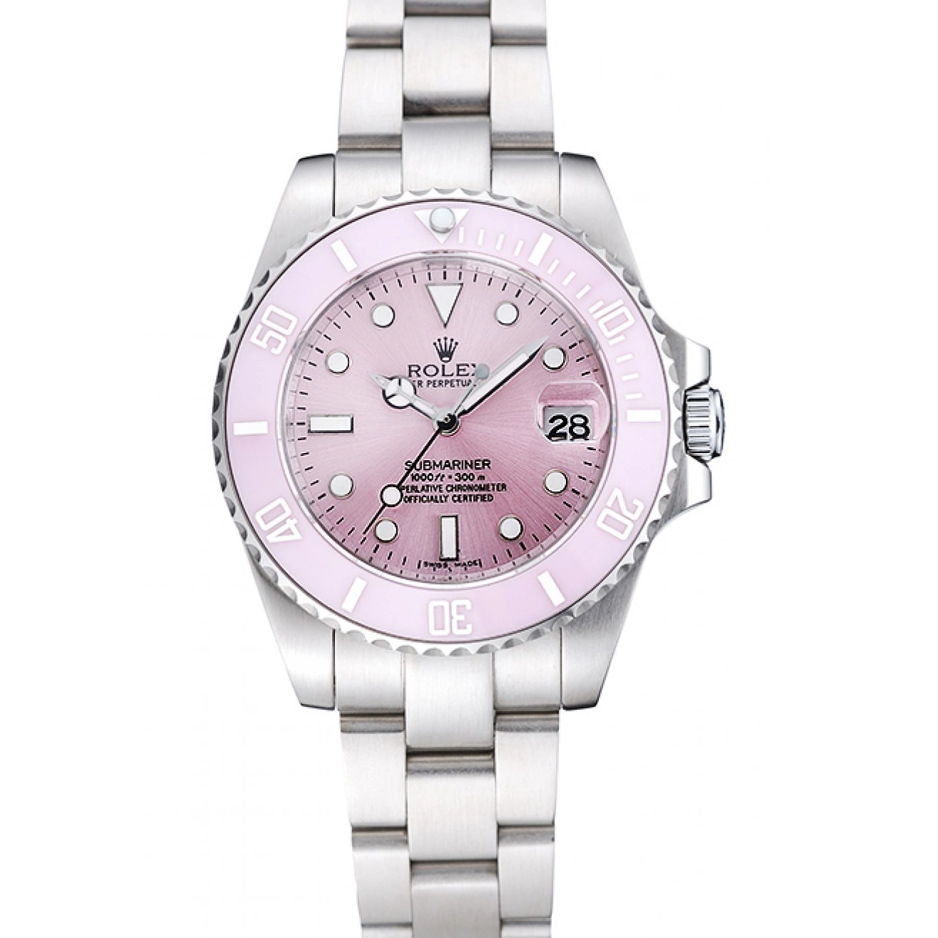 Bracelet Dial Submariner Steel Rolex Stainless Lilas 1454155 0604